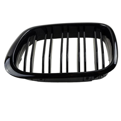 Gloss Black Front Bumper Kidney Grille for BMW 5 Series E39 (1996-2003)