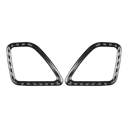 Carbon Black Dashboard Air Vent Outlet Cover Trim for Jeep Cherokee (14-23)