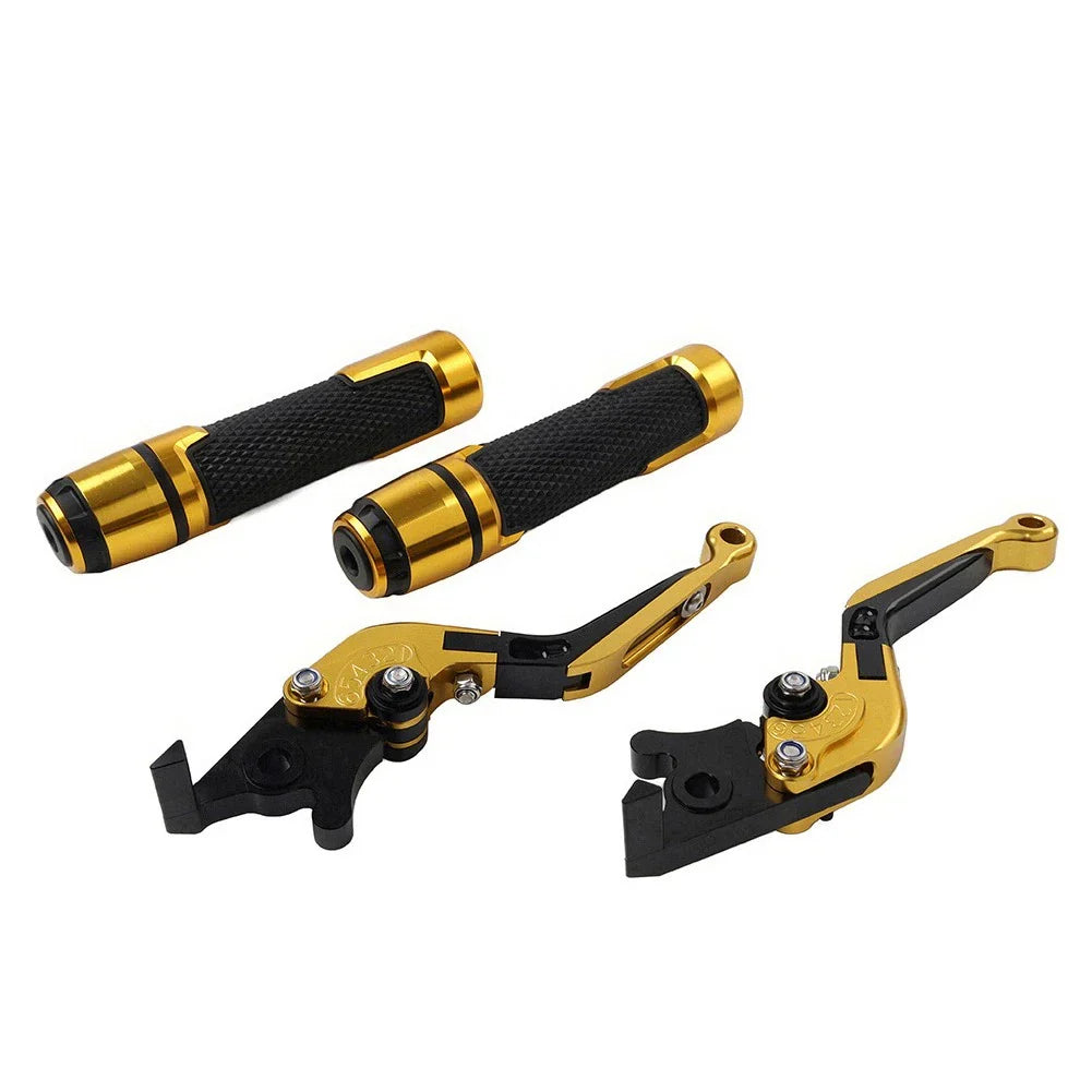 Folding Extendable Brake Clutch Lever Grip Set for Thruxton/Street Cup (2016-2023)