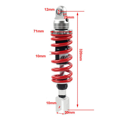 10mm 320mm Adjustable Shock Absorber for Kawasaki