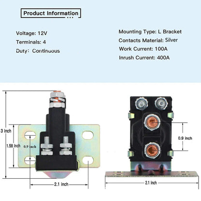 Solenoid Module for Freightliner EZGO TXT Gas Golf Cart (12V, 2000-2023)