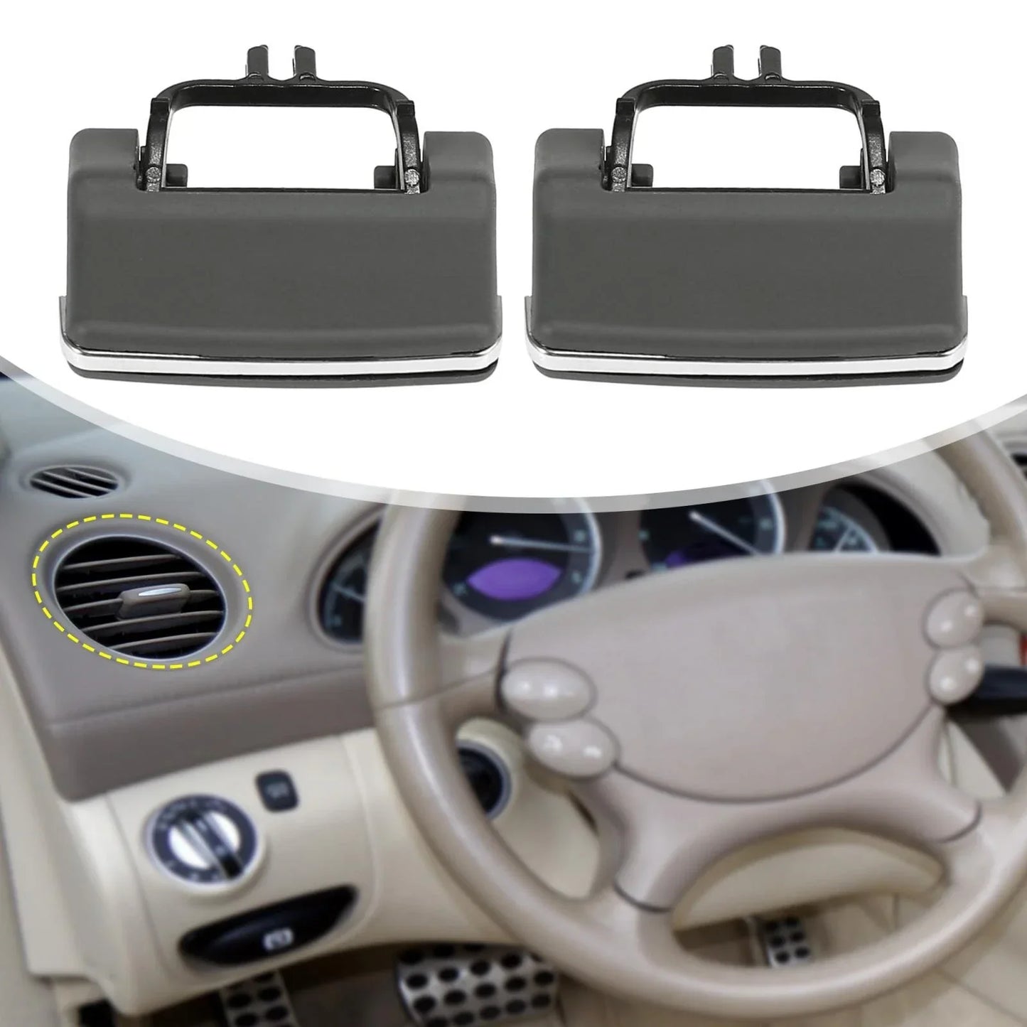 4 Pcs A/C Vent Outlet Tab Clips for Mercedes Benz GL450 ML350 ML550 (2006-2012)