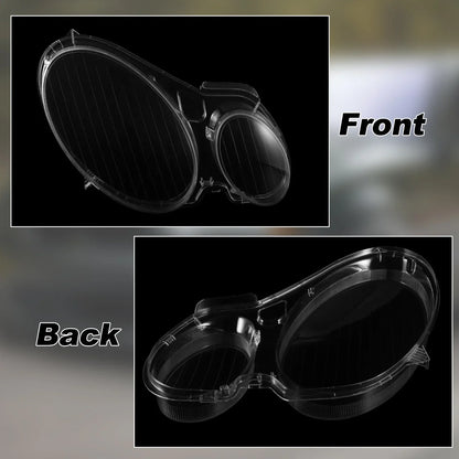 Front Headlight Lens Covers for Mercedes-Benz W211 (2002-2008)