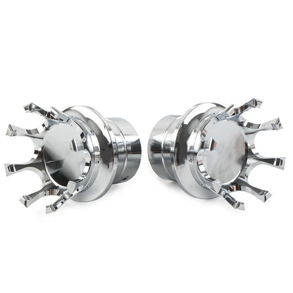 Crown Front Axle Nut Covers  For Harley Softail Sportster Road King Chrome