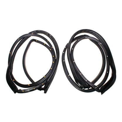 Rear Door Weatherstrip Seal Set for Honda Accord Sedan 1990-1993