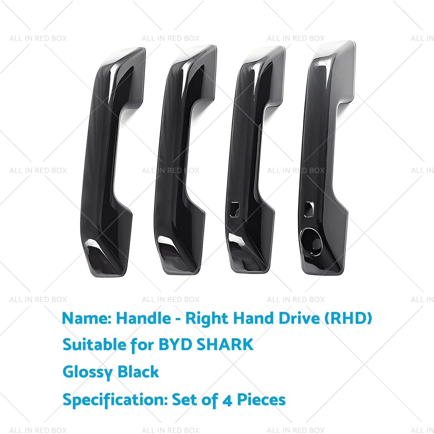 4Pcs Door Handle Cover Trim for BYD SHARK (2025-2027)
