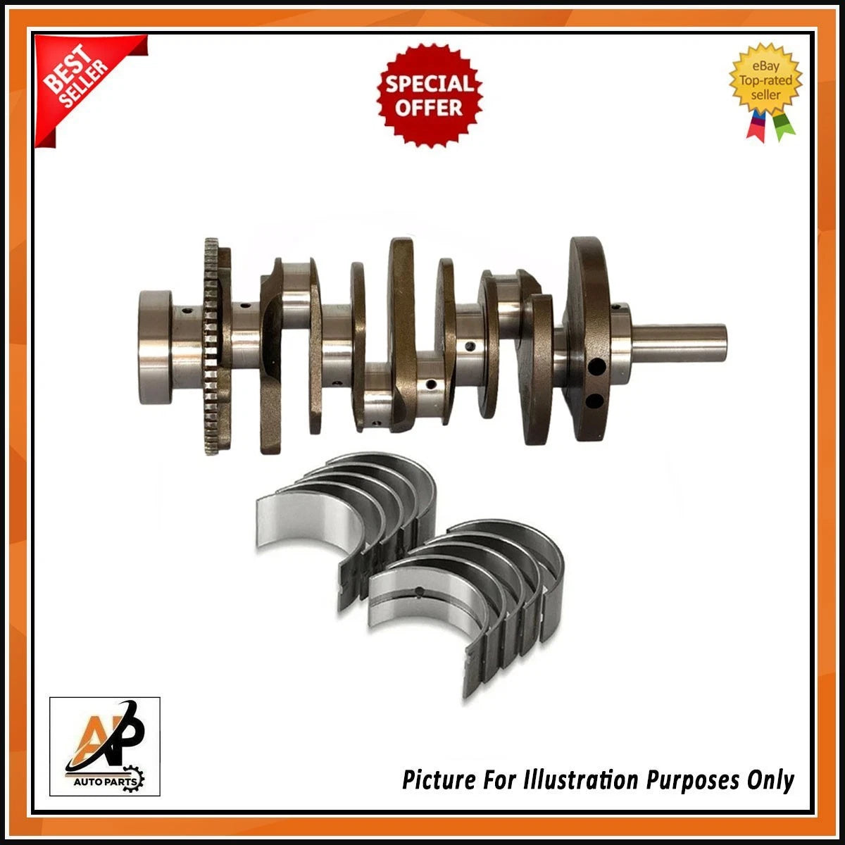 Crankshaft Main and Big End Bearing Kit Replacement for Maserati Ghibli (2014–2020)