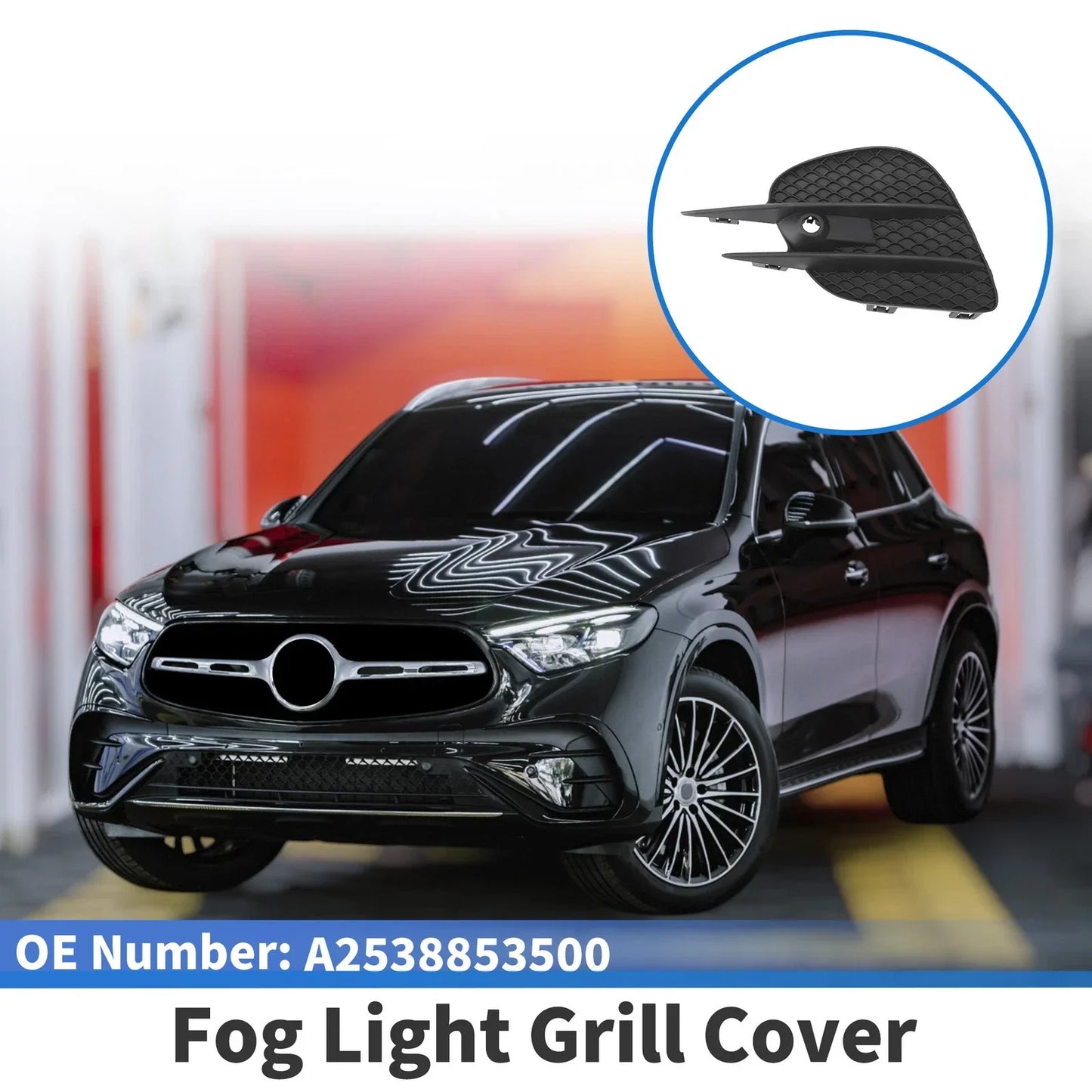 Front Left Fog Light Grill for Mercedes-Benz GLC300 (2016-2023)