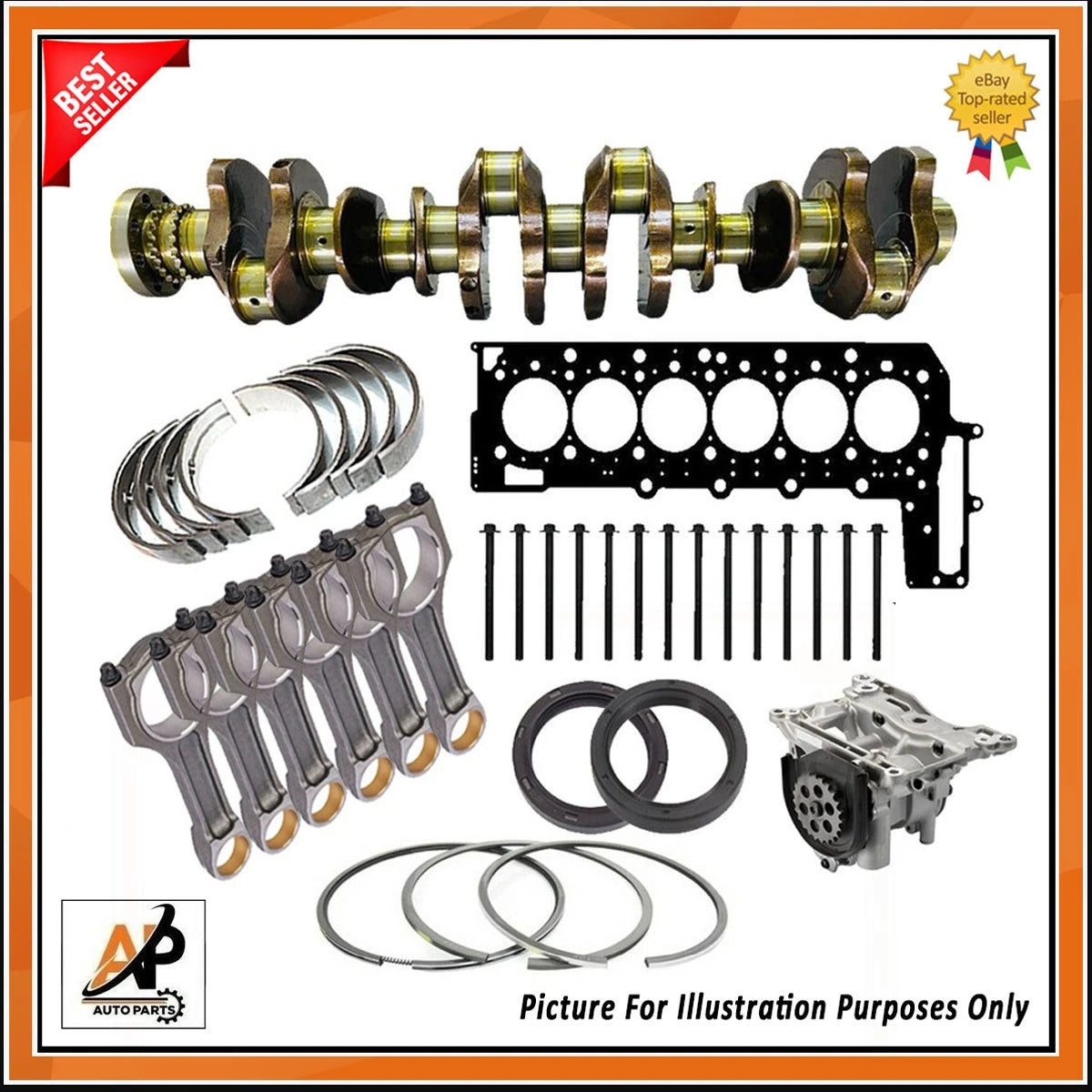 Crankshaft Replacement for BMW X3 X4 X5 X6 40d N57 (2014–2020)