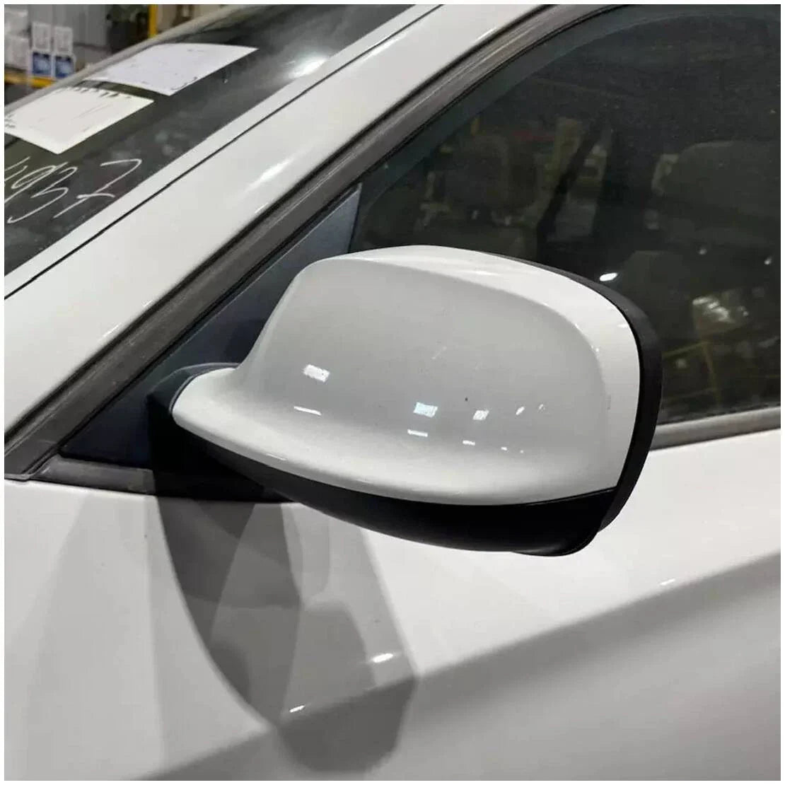 Left Side White Mirror Cover Cap for BMW X3 F25 (2011-2014)