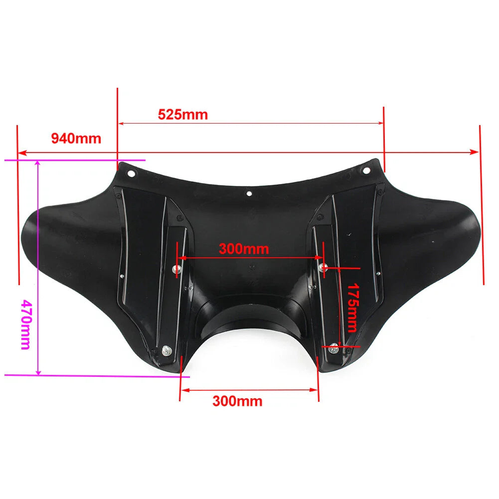 Matte Outer Batwing Fairing Cowl for Harley Fatboy FLSTF EFI (1990-2017)