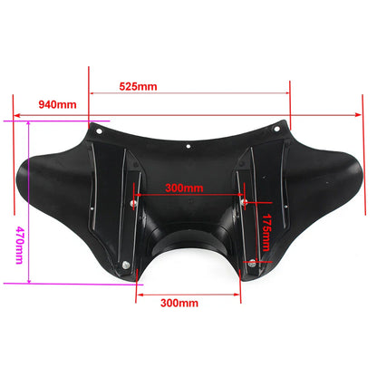 Matte Outer Batwing Fairing Cowl for Harley Fatboy FLSTF EFI (1990-2017)