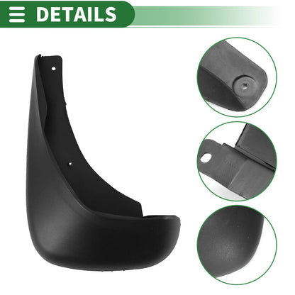 Mud Flaps Splash Guards for Hyundai Elantra (2007-2010) with Mount Accessories
