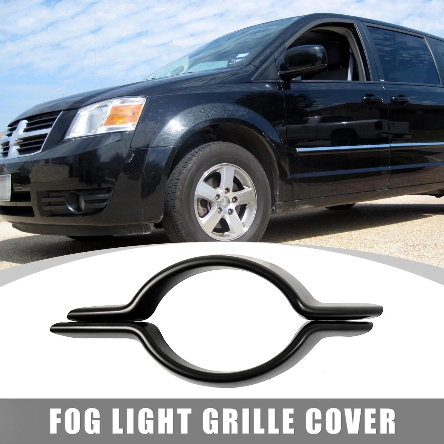 2 x Front Right Fog Light Grille Covers for Dodge Journey (2014-2020)