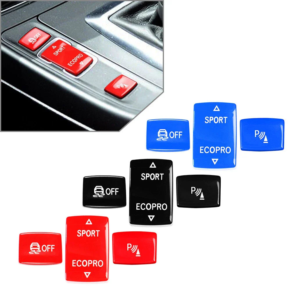 3 Pcs Gear Shift Button Trim for BMW F20 F21 F22 F23 F30 F31 F34 F32 F33 F36
