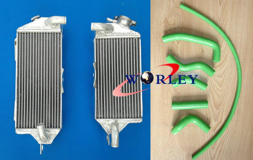 Aluminum Radiator & Hose for KAWASAKI KX500 (1988-2004)