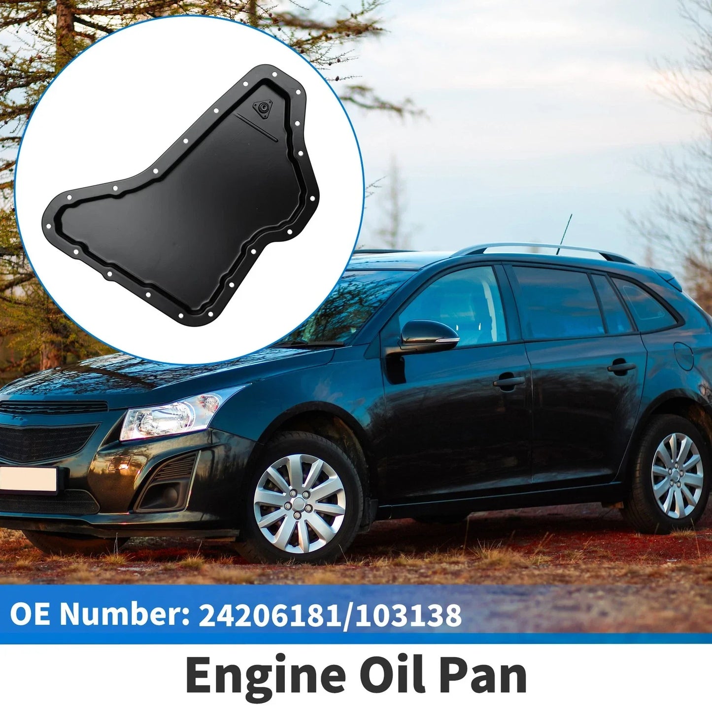 Engine Oil Pan for Chevrolet Impala 2000-2005 Steel Black 1 x Pc