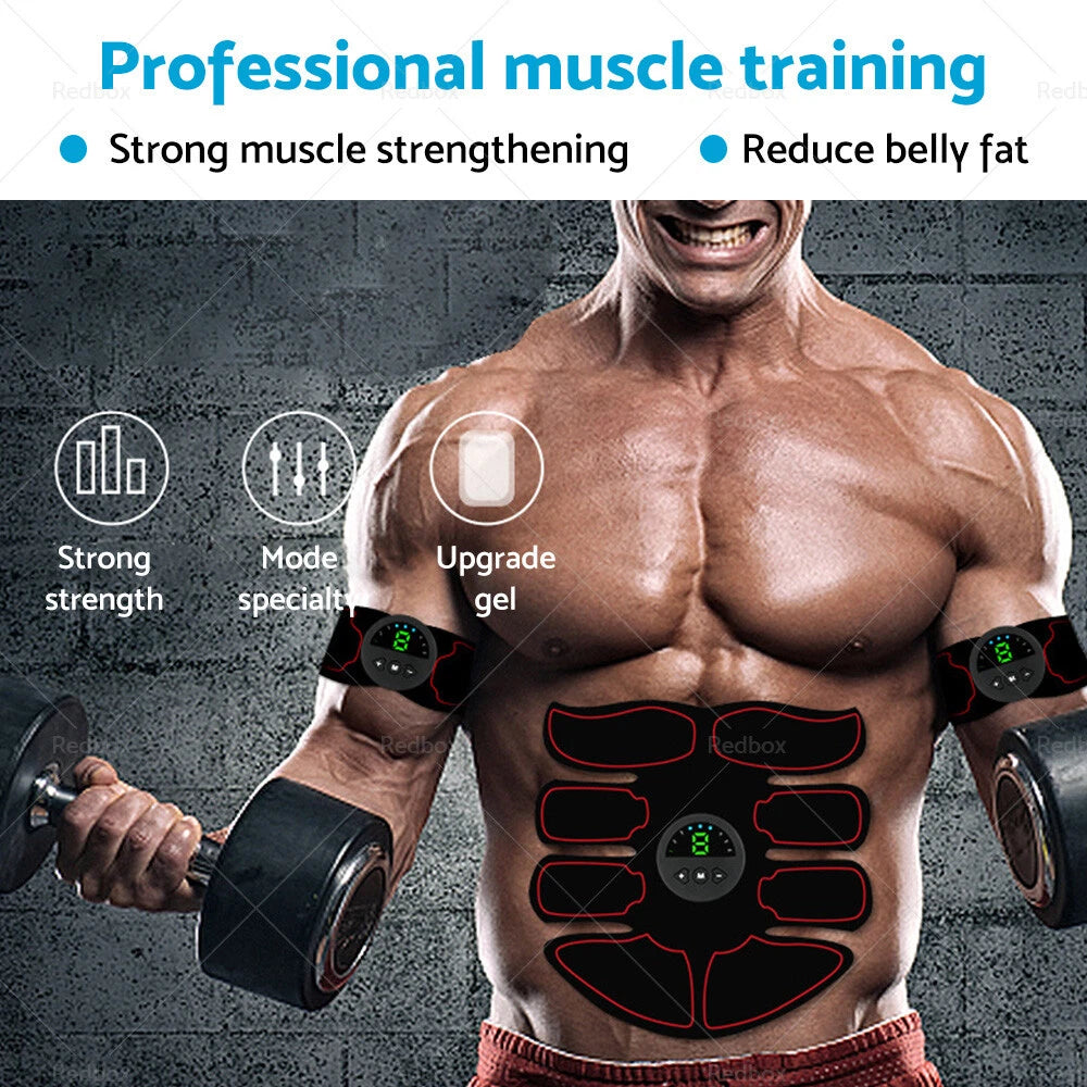 Wireless EMS Muscle Stimulator Toner for ABS Trainer Body Fitness Massager