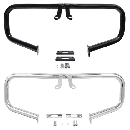 Engine Guard Chopped Black/Chrome Crash Bar for Harley Touring (2014-2024)