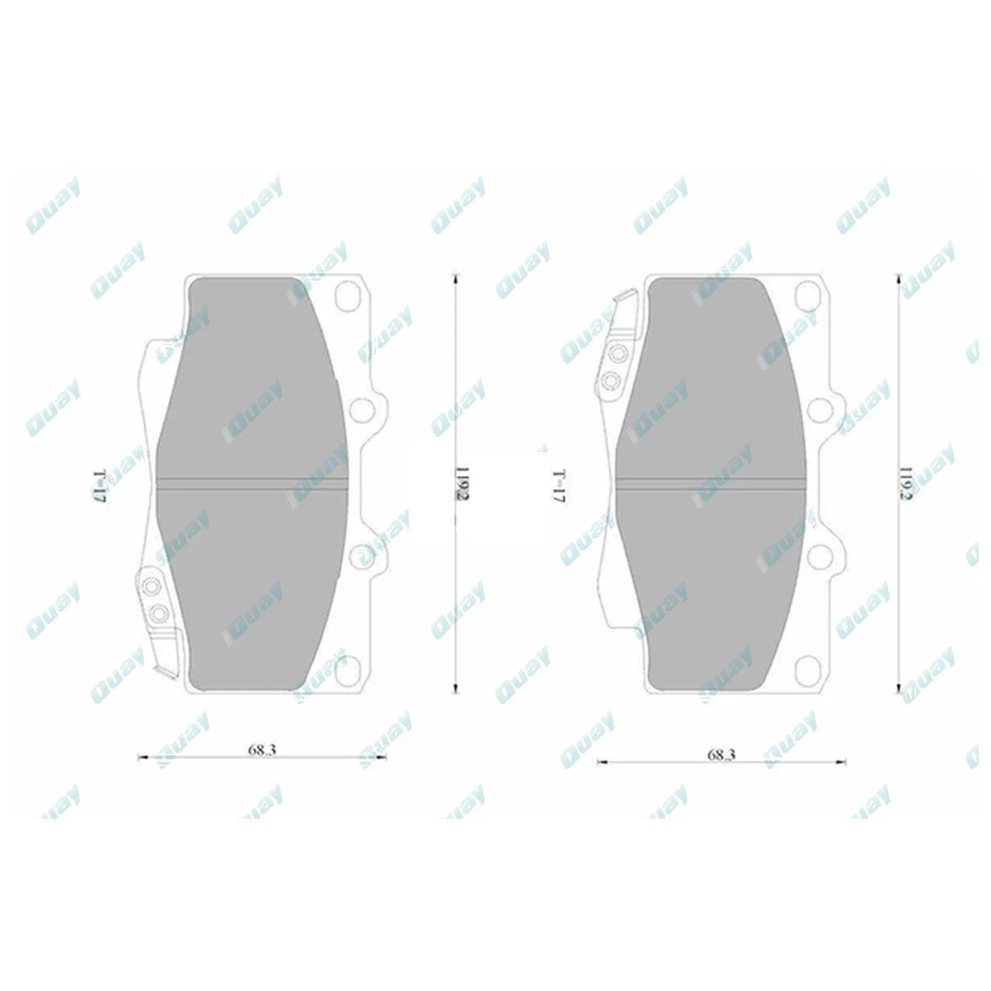HD Front Disc Brake Pads Set for Hilux GGN25 KUN25 KUN26 TGN26 (2005-2016)
