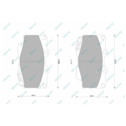 HD Front Disc Brake Pads Set for Hilux GGN25 KUN25 KUN26 TGN26 (2005-2016)