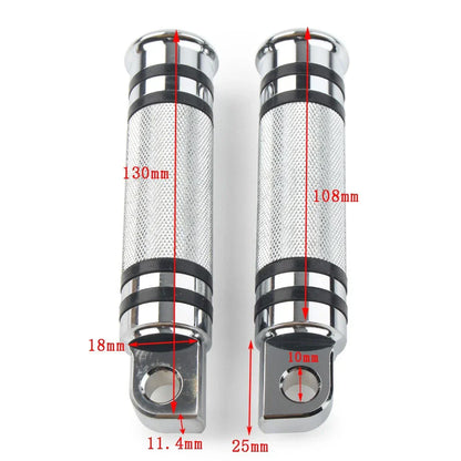 Chrome Aluminum H-D Male Mount Footpegs Footrests for Harley Davidson