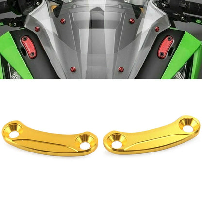 Rearview Mirror Block Off Base Plates Cover for Kawasaki ZX-10R (2016-2021)