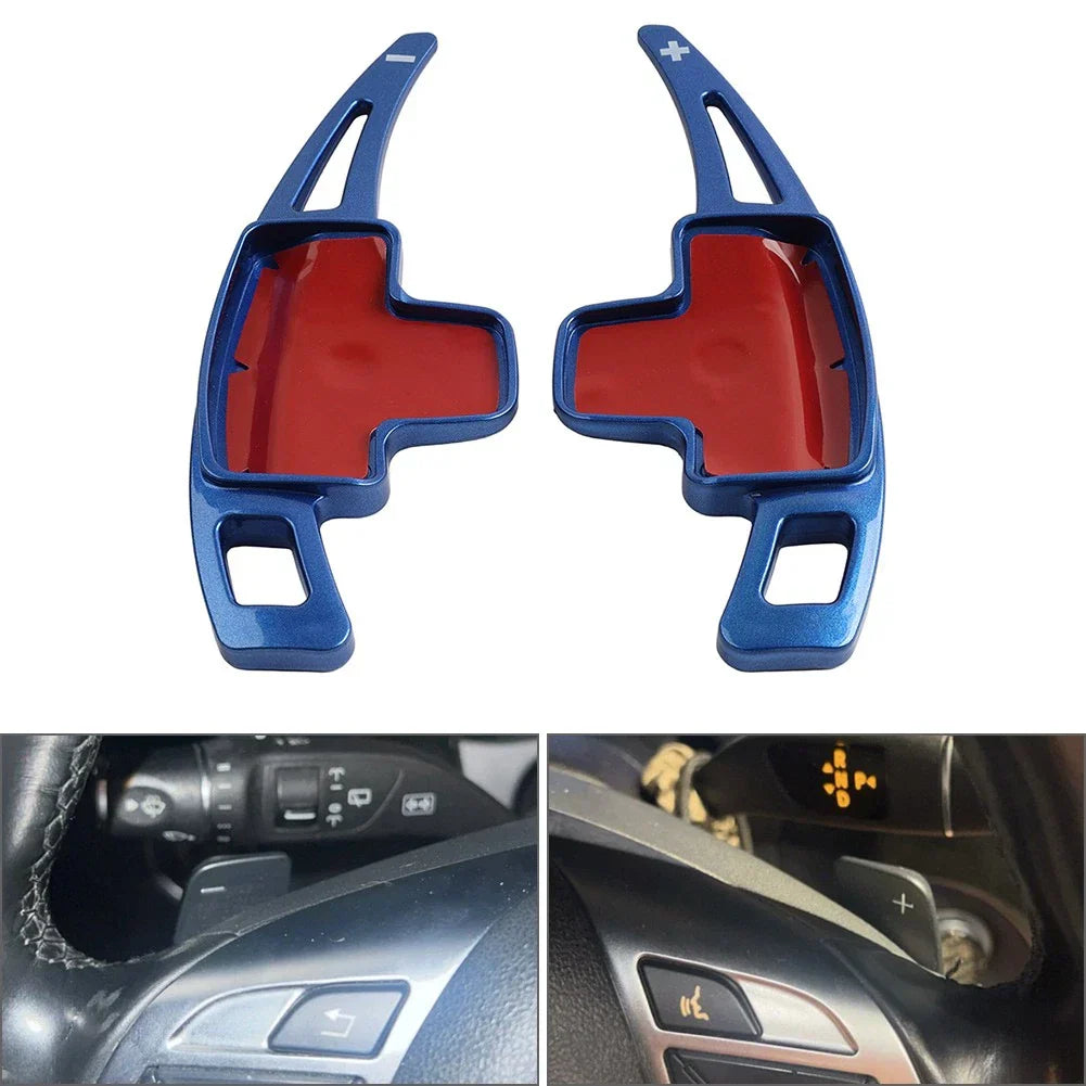 Blue Steering Shifter Paddle Extensions for Benz A B C E M R S CLA CLS GLA