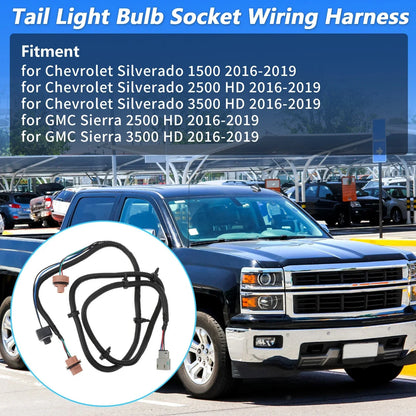 Passenger Side Tail Light Wiring for Chevy Silverado 2500 3500HD (2007-2014)