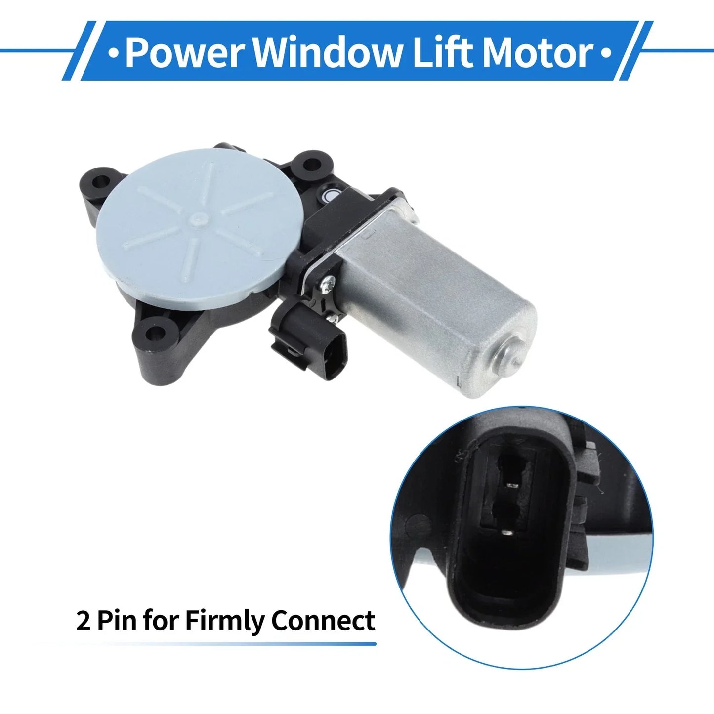 Power Window Regulator Lift Motor for Hyundai Tucson 1.6L L4 (2016-2018)