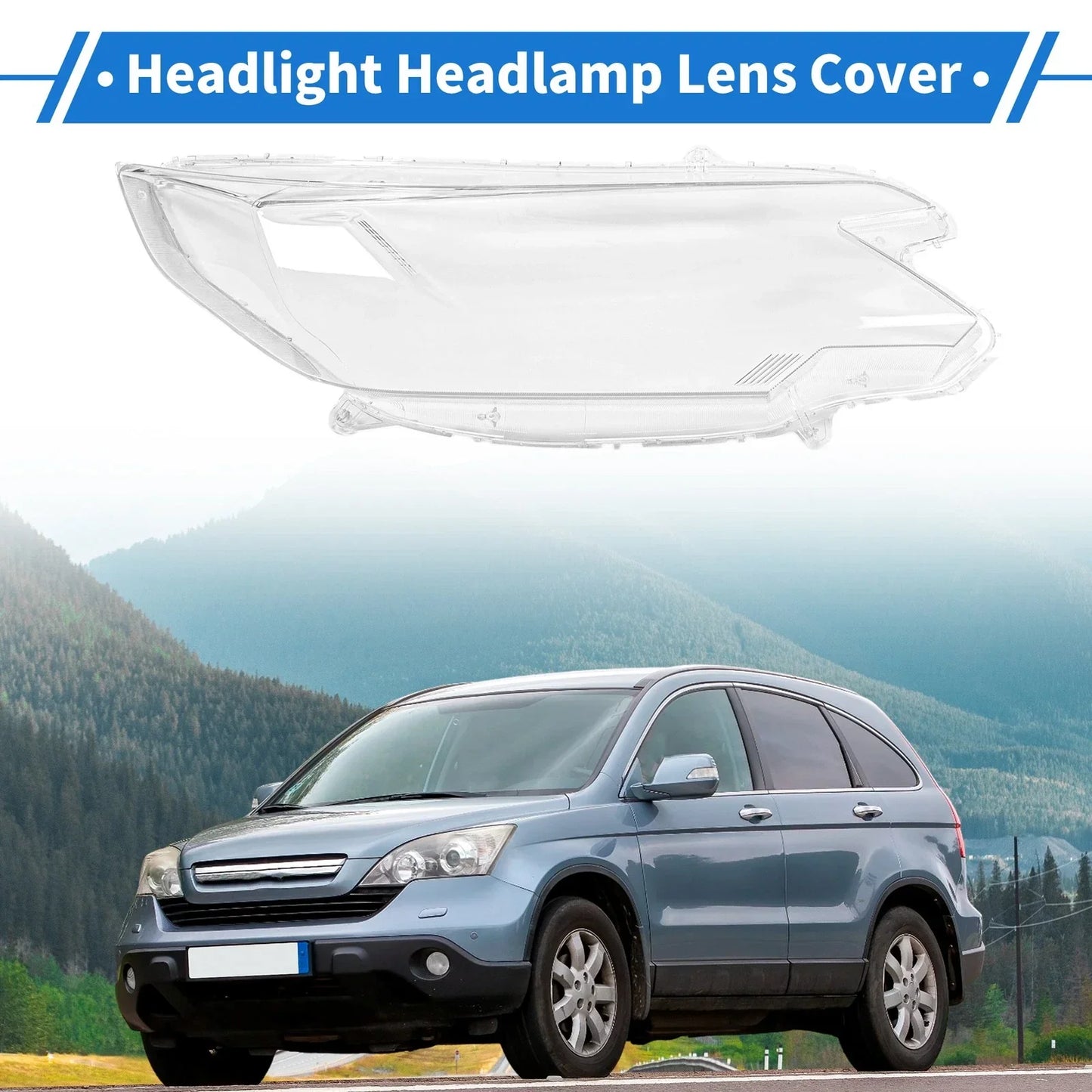 Car Front Right Headlight Lens Cover for Honda CRV (2015-2016)