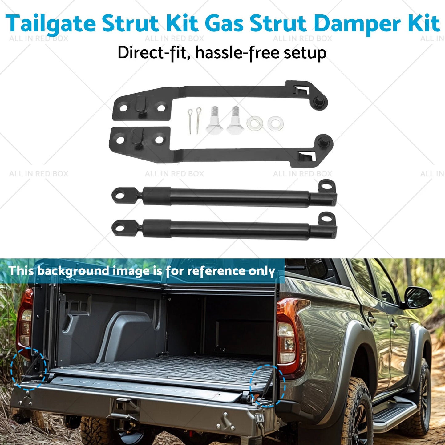 Tailgate Strut Kit Gas Damper for Mitsubishi L200 Triton (2015-2022)