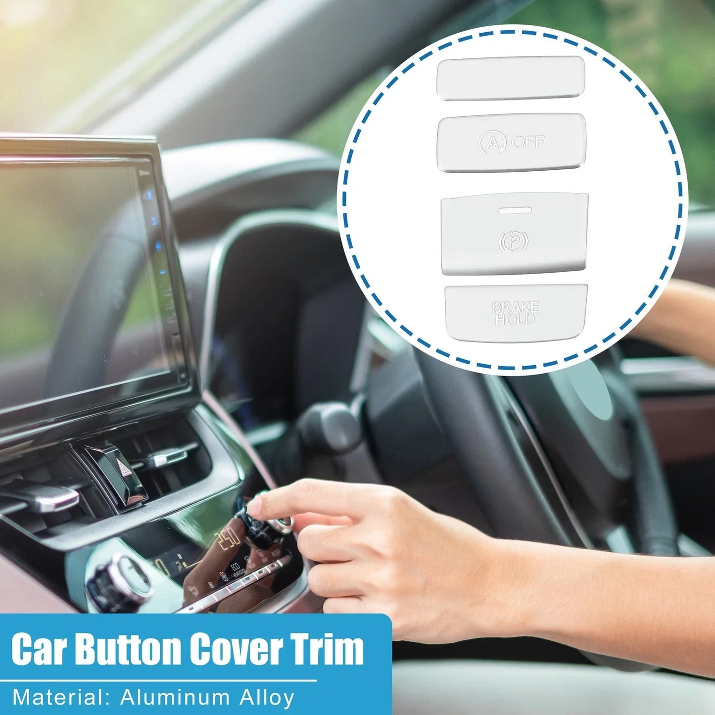 Electronic Handbrake Button Cover Trim for Honda Civic (2021-2023)