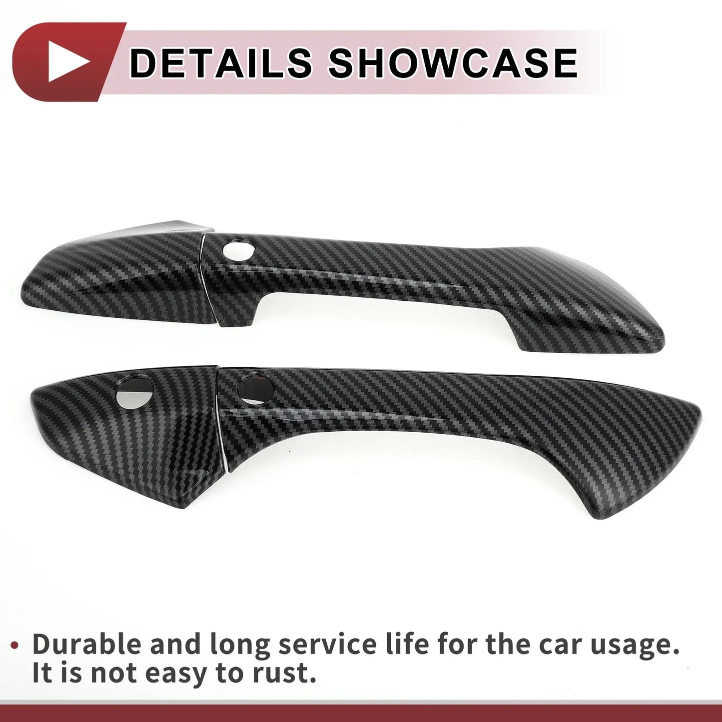 Car Door Handle Cover Set for Honda Accord (2008-2012) - Black ABS