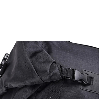 10L Waterproof Rear Tail Seat Bag for Motorcycle - Black