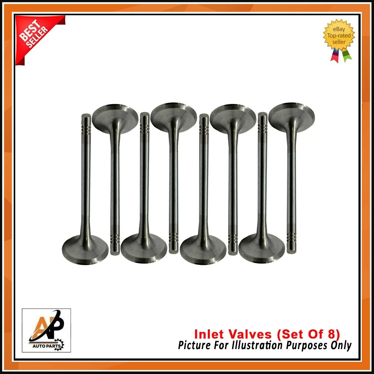 Exhaust and Inlet Valves Set of 16 for Citroen Berlingo Peugeot (2008–2008)