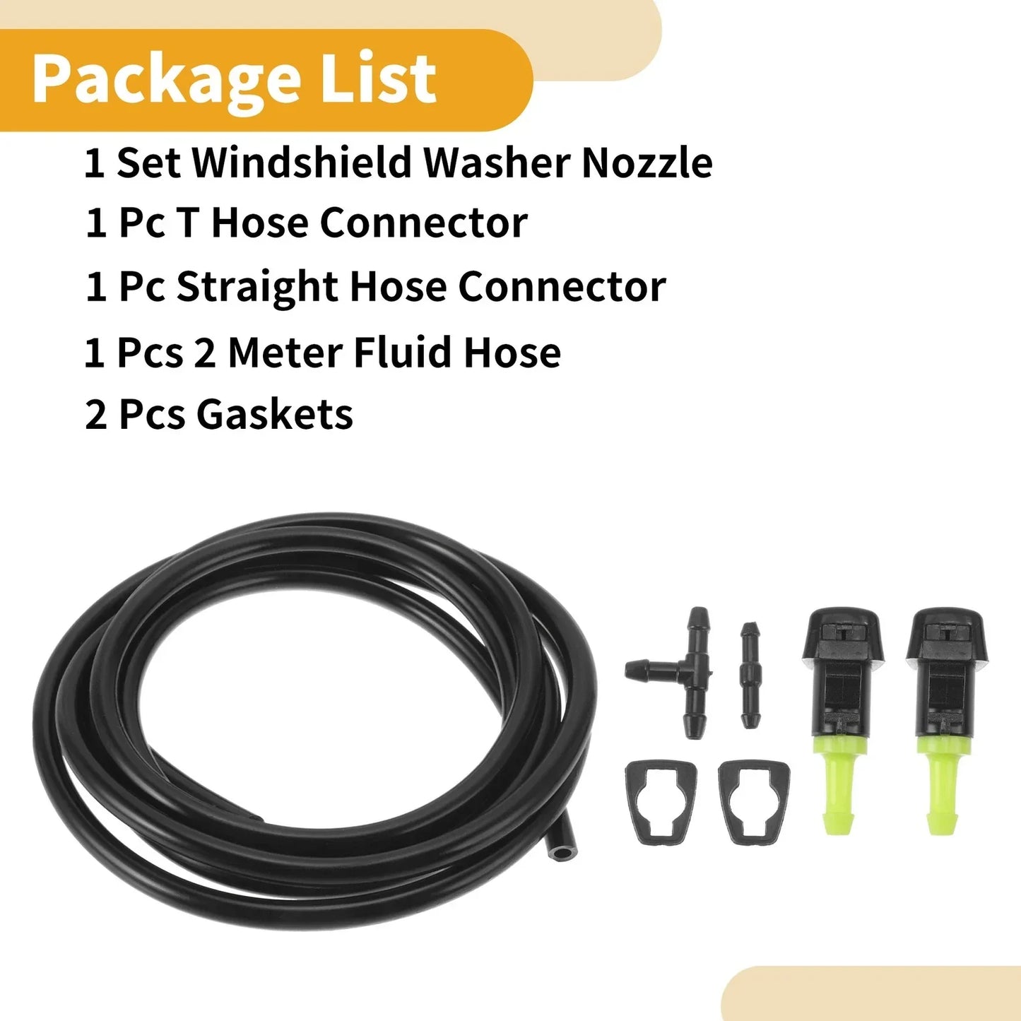 Windshield Washer Nozzle Kit for Dodge Avenger (2008-2011) with Gaskets