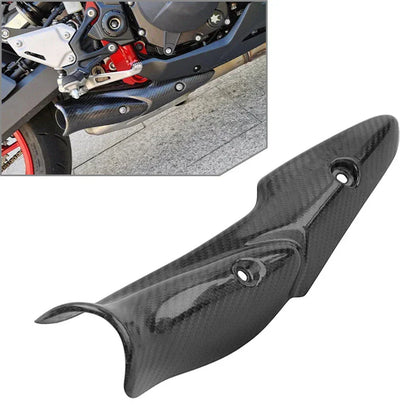 Carbon Fiber Exhaust Heat Shield Cover for Kawasaki Z900 (2017-2019)
