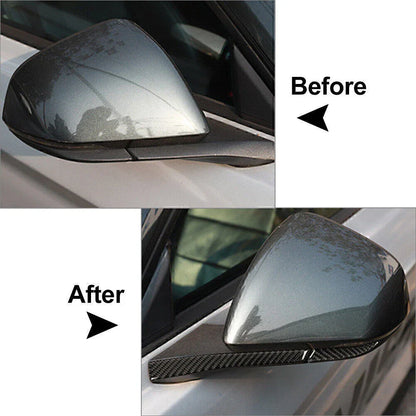 Carbon Fiber Rearview Mirror Trim Cover for Ford Mustang (2015-2023)