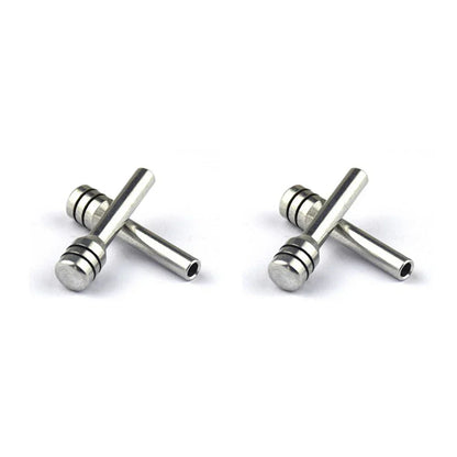 4 x Chrome Aluminum Inner Door Lock Push Knob Pins for Hot Rod Rat Truck