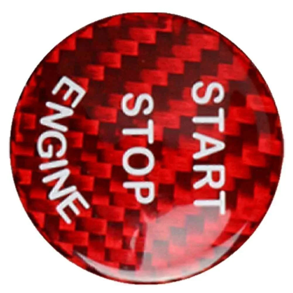 Keyless Start Button Cover Carbon Fiber Red for BMW F-Chassis (1-6)