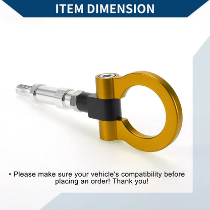 Tow Hook Ring 20.4cm for Honda S2000 (2000-2009) - Metal, Golden, 1 x Piece