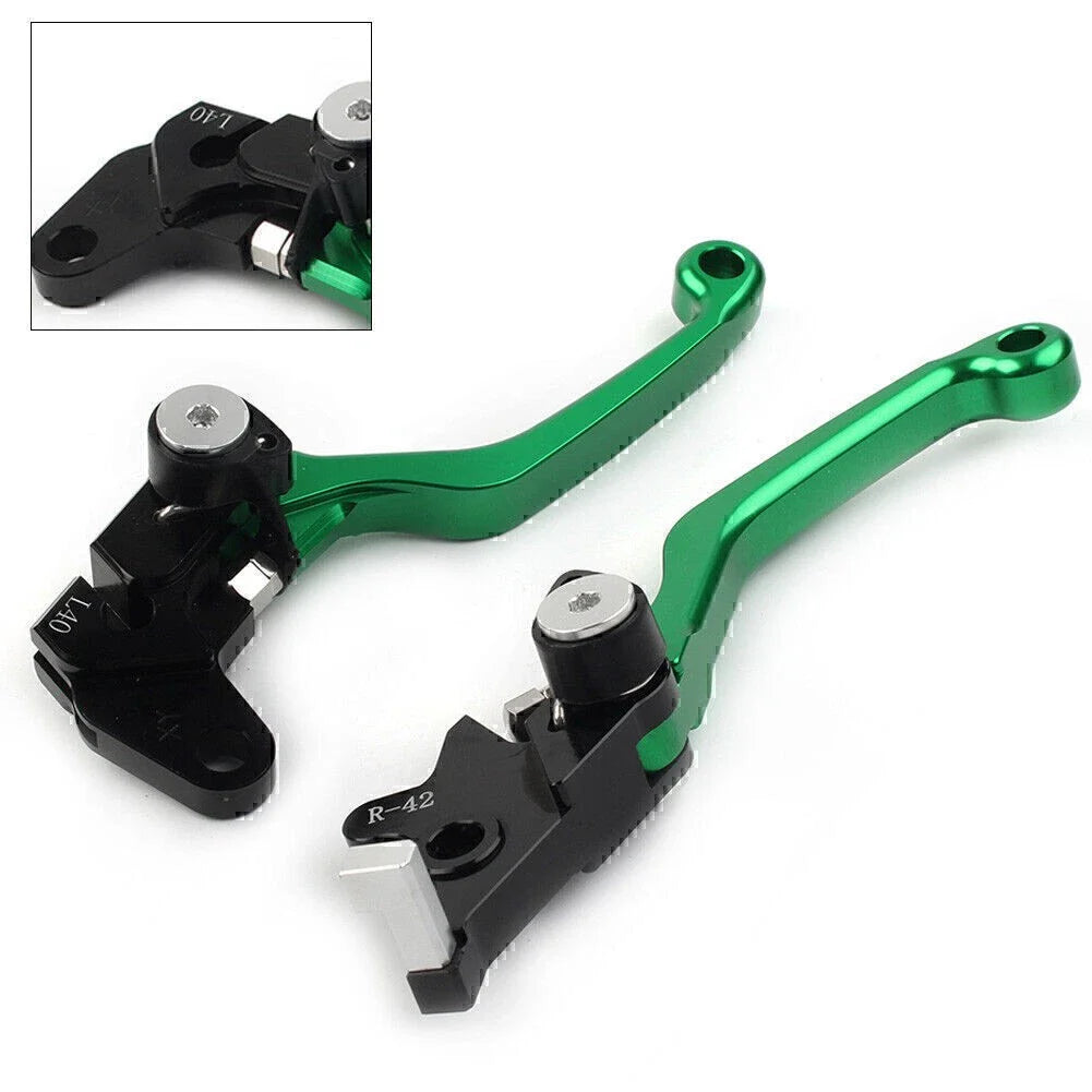 Green Pivot Clutch Brake Levers for Suzuki DRZ400S/SM/E (2000-2022)