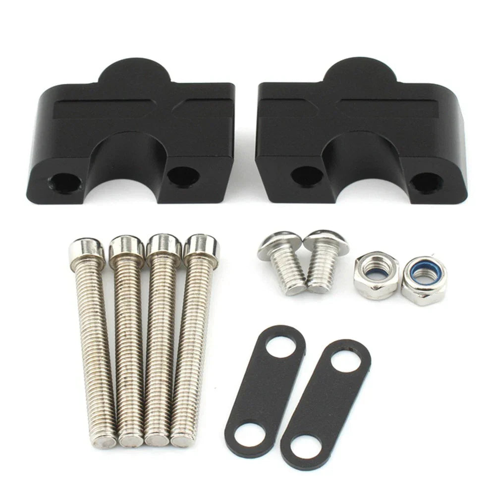 Handlebar Risers Mount Clamps for Kawasaki ER-6N Z650 NINJA650 (2017-2023)