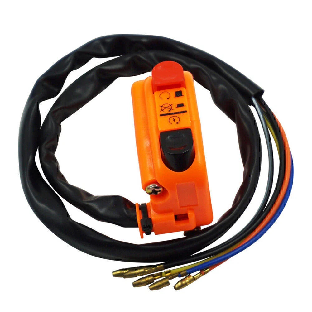 7/8" Handlebar Ignition Switch for Universal Motorcycle - Orange