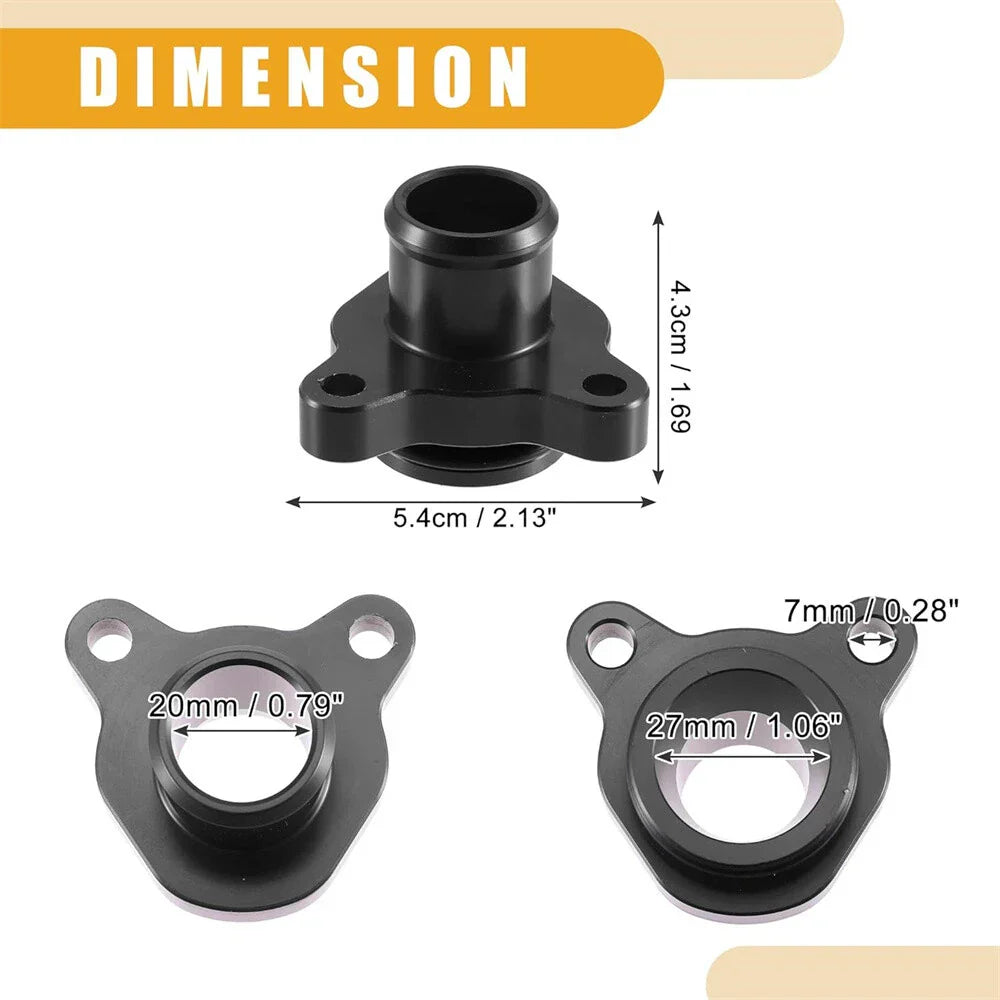 Billet Aluminum Coolant Port Flange Fitting w/ O-ring for BMW N54 N52 3.0L