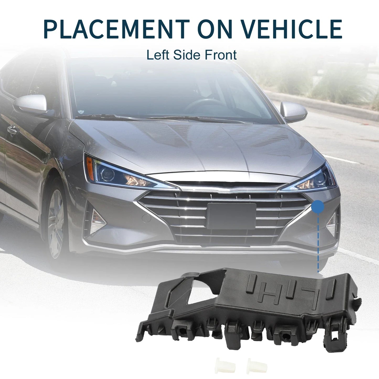 Left Front Bumper Retainer Bracket for Hyundai Tucson (2016-2021)