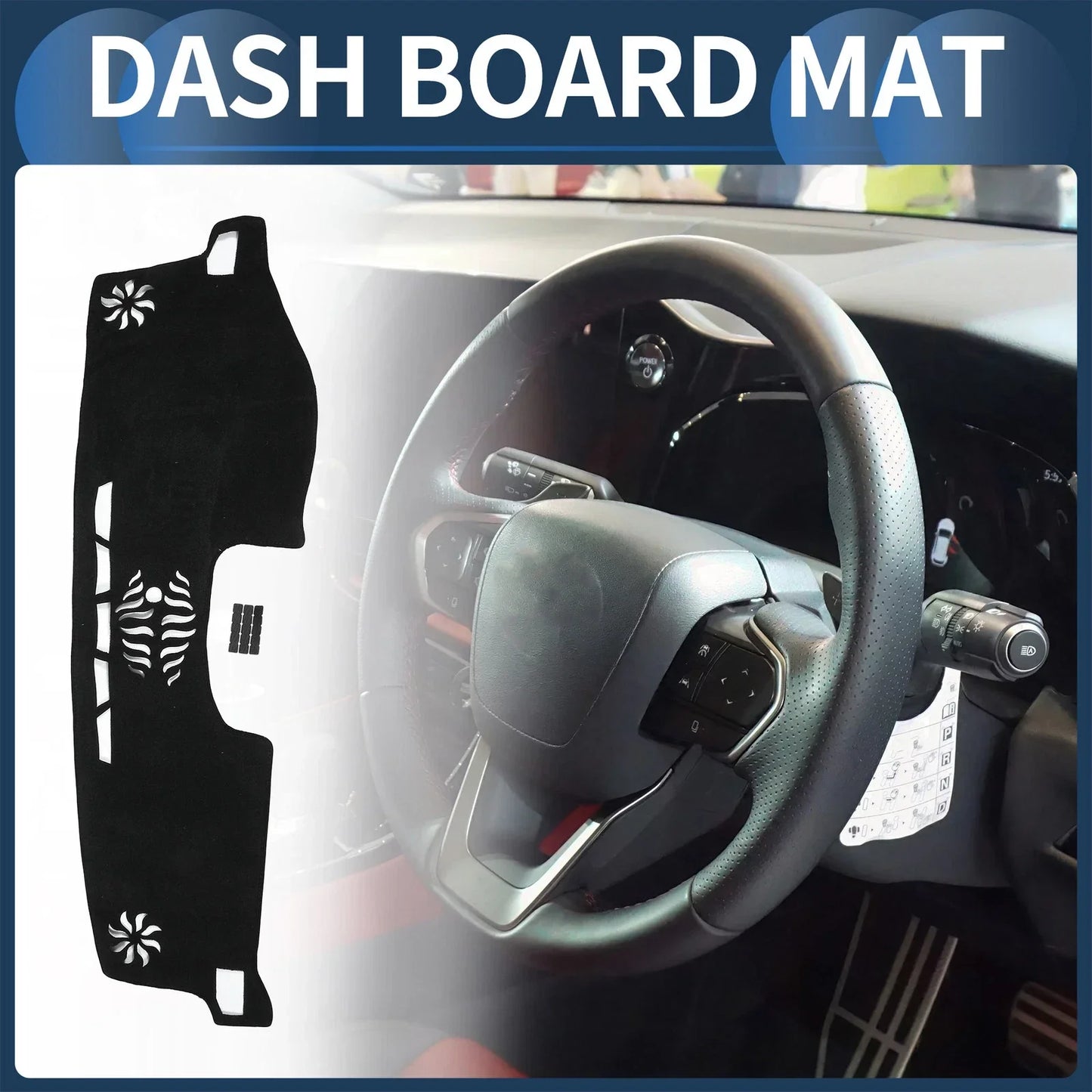 Dashboard Cover Mat for Lexus NX First Generation (2014-2021) Black Set