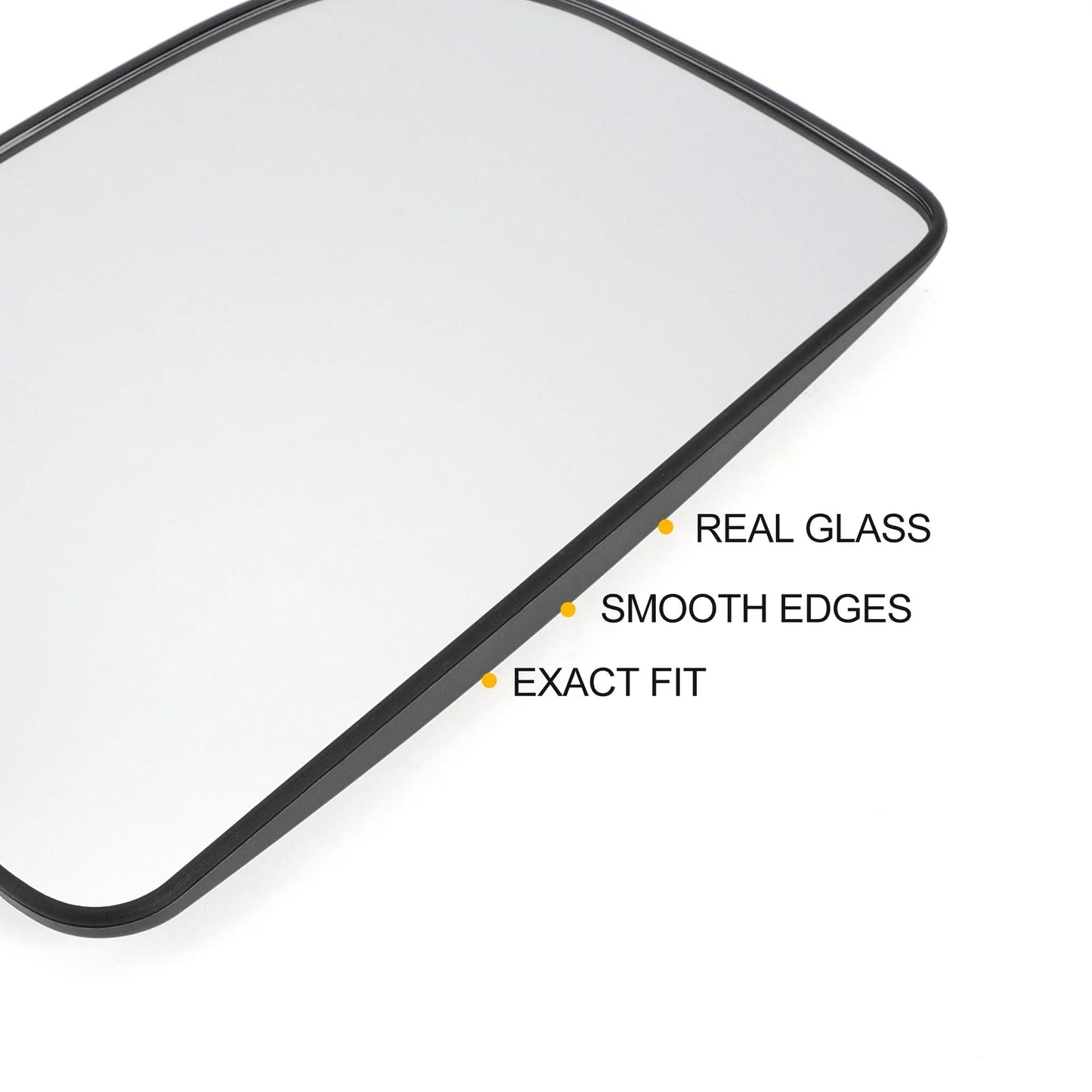 Left Upper White Mirror Glass w/ Back Non-heated for Mercedes Sprinter (2018-2023)