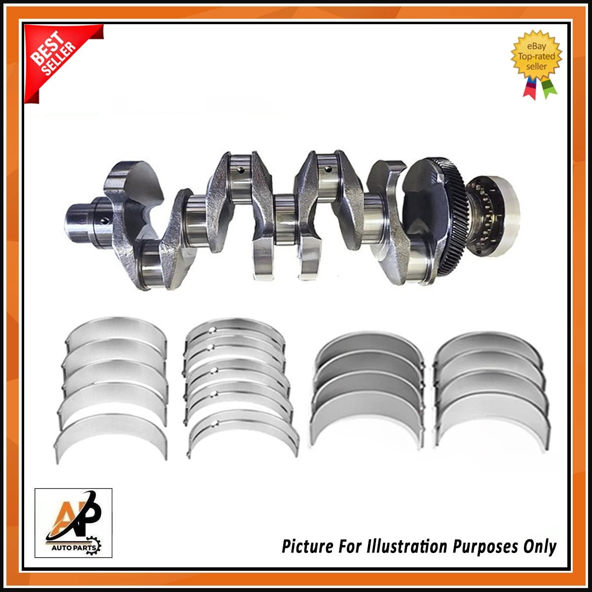 Crankshaft Rebuild Kit Replacement for Jaguar Land Rover Velar Evoque (2017–2019)